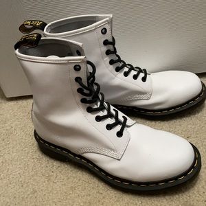 White Doc Martens - size 10